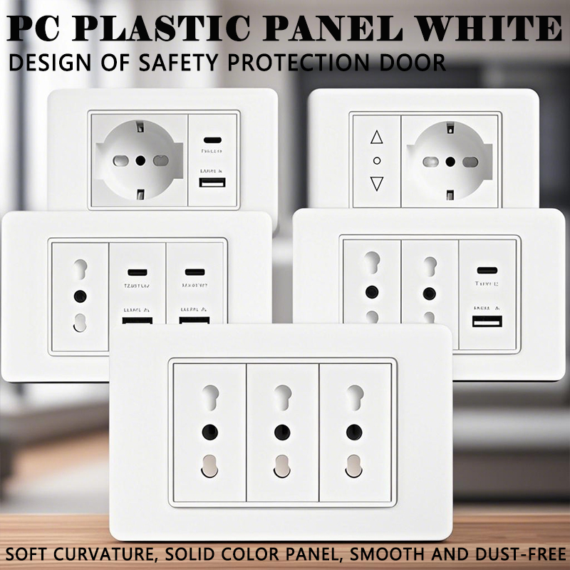 Smart Home For Pc - 118 adet plastik panel soketi USB