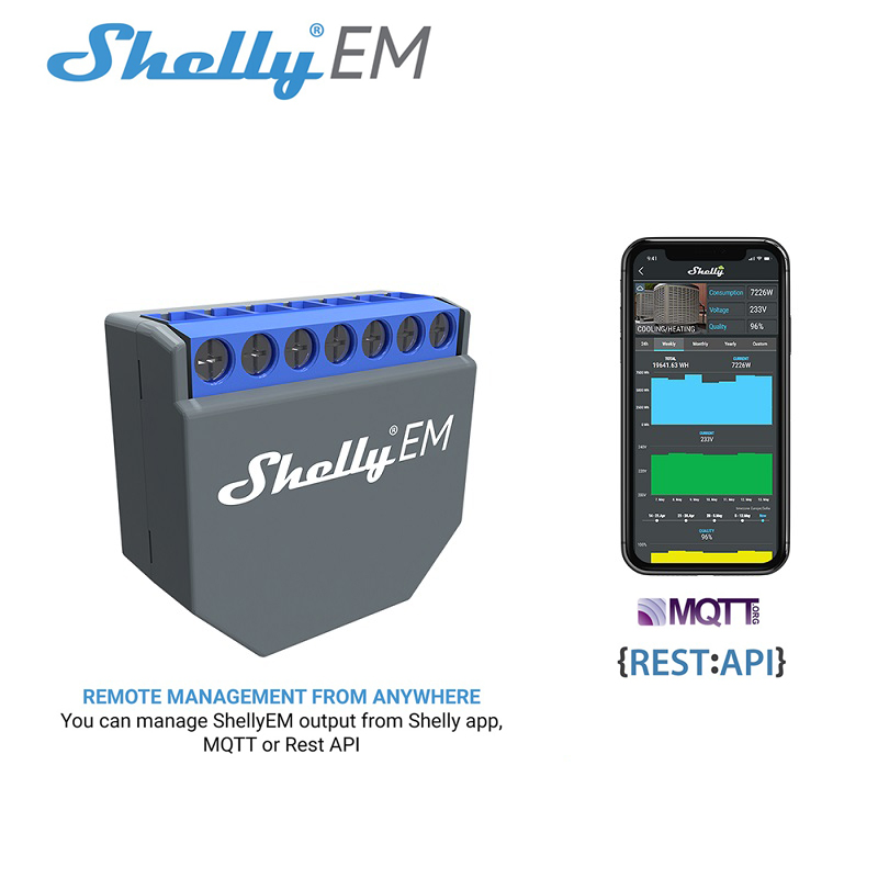 SHELLY EM Wifi Akıllı Yaşam Ko - Smart Home Control incelemesi ve fiyatı