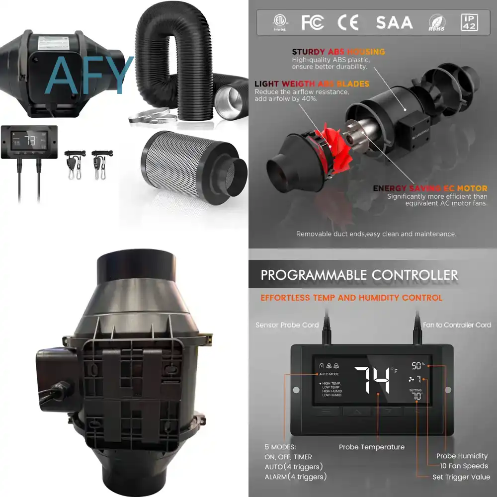 Akıllı 4 İnç 6 İnç Kanal Fanı  - Smart Home Ventilation System incelemesi ve fiyatı