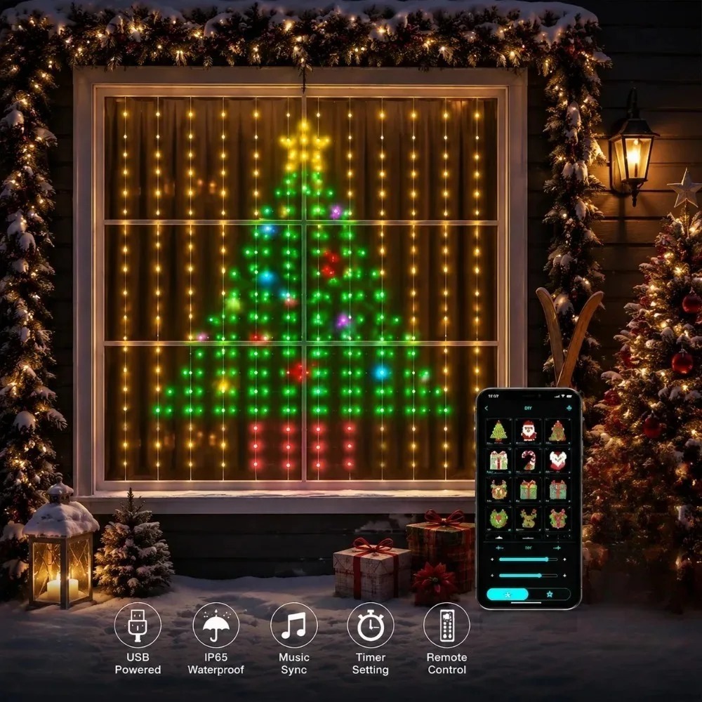 LED Piksel Perde Işıkları Blue - Smart Home Control incelemesi ve fiyatı