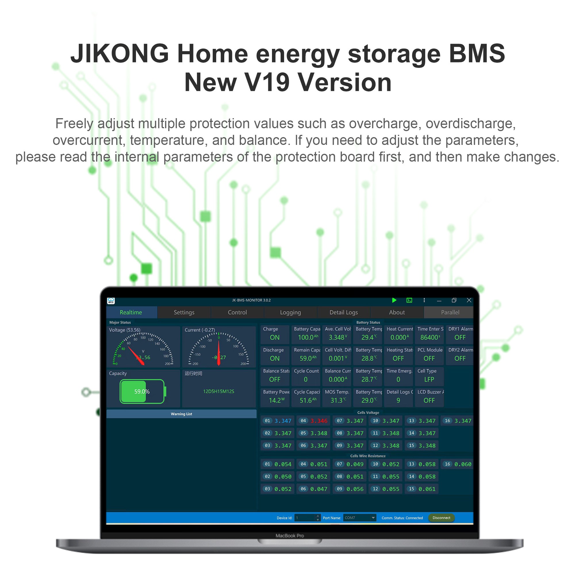 JIKONG JK BMS PB2A16S15P Akıll - Smart Home Energy incelemesi ve fiyatı