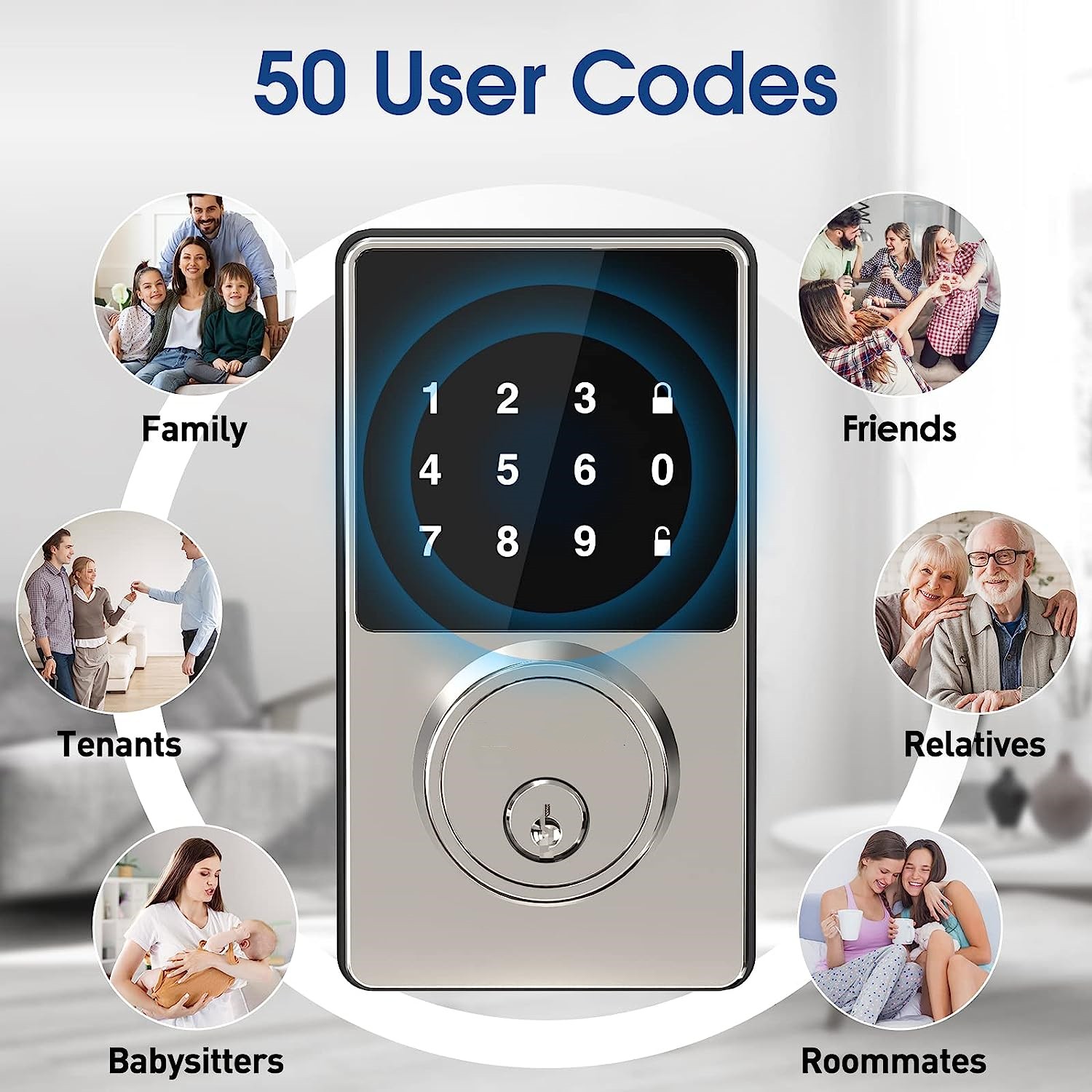 Şifreli Akıllı Kilit, Dokunmat - Smart Home Lock incelemesi ve fiyatı