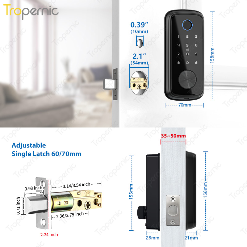Tuya Zigbee kapı sürgü kilitle - Smart Home Lock incelemesi ve fiyatı